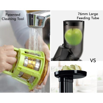 Kuvings B1700 Dark Silver Professional Cold Press Whole Slow Juicer, Patented JMCS Technology for 10% More Juice (Dark Silver Juicer)