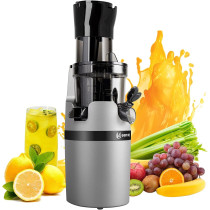 Keenray Juicer Machine, Masticating Slow Juicer for Whole Fruits and Vegetables, Cold Press Juicer with Wide Mouth 80MM