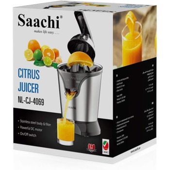 Saachi Citrus Juicer With A Silicon Handle 180W, NL-CJ-4069