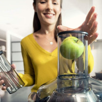 PHILIPS Avance Collection Stainless Steel Juicer 1.5L, Metalic, HR1922/21, Black/Grey 