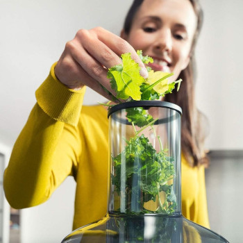 PHILIPS Avance Collection Stainless Steel Juicer 1.5L, Metalic, HR1922/21, Black/Grey 