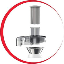 Moulinex Fruitelia Juice Extractor, Healthy Everyday Juicing, Plastic/Stainless Steel 950ML, 350W,  JU370127 - White