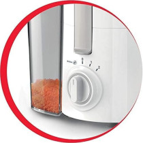 Moulinex Fruitelia Juice Extractor, Healthy Everyday Juicing, Plastic/Stainless Steel 950ML, 350W,  JU370127 - White