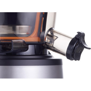 KENWOOD Slow Juicer Cold Press Juicer 240W Juice Extractor with Wide Feed Tube, Juice Jug, Pulp Container, Anti Drip, Extra Sieve, Cleaning Brush, Sorbet, Rinse Clean Function JMP800SI Grey