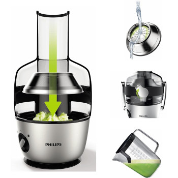Philips 1200W Avance Collection Juicer, Black, 1.5 Liters, HR1922/21, 2 Years Warranty - UAE Version