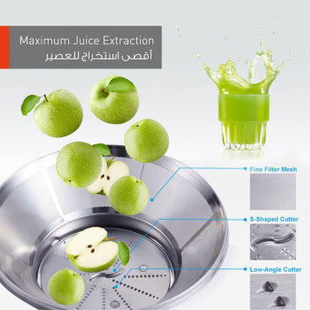 Panasonic 3-In-1 Juicer Extractor/ Blender/ Grinder, 800W, MJ-DJ31, With Durable Metal Spinner, Glass Blender Jug And Mill, 1 Year Warranty