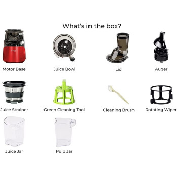 Kuvings EVO820 Whole Slow Juicer, 240 Watts, Black, KV-NS1226CBC2-BK