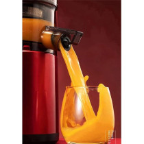 SOKANY SK-25 300W Slow Masticating Juicer, Big 80mm Chute, Juice Jug, Pulp Container, BPA-Free, Easy to Clean, Whole Slow Juicer for Fruits and Vegetables, Red