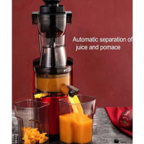SOKANY SK-25 300W Slow Masticating Juicer, Big 80mm Chute, Juice Jug, Pulp Container, BPA-Free, Easy to Clean, Whole Slow Juicer for Fruits and Vegetables, Red