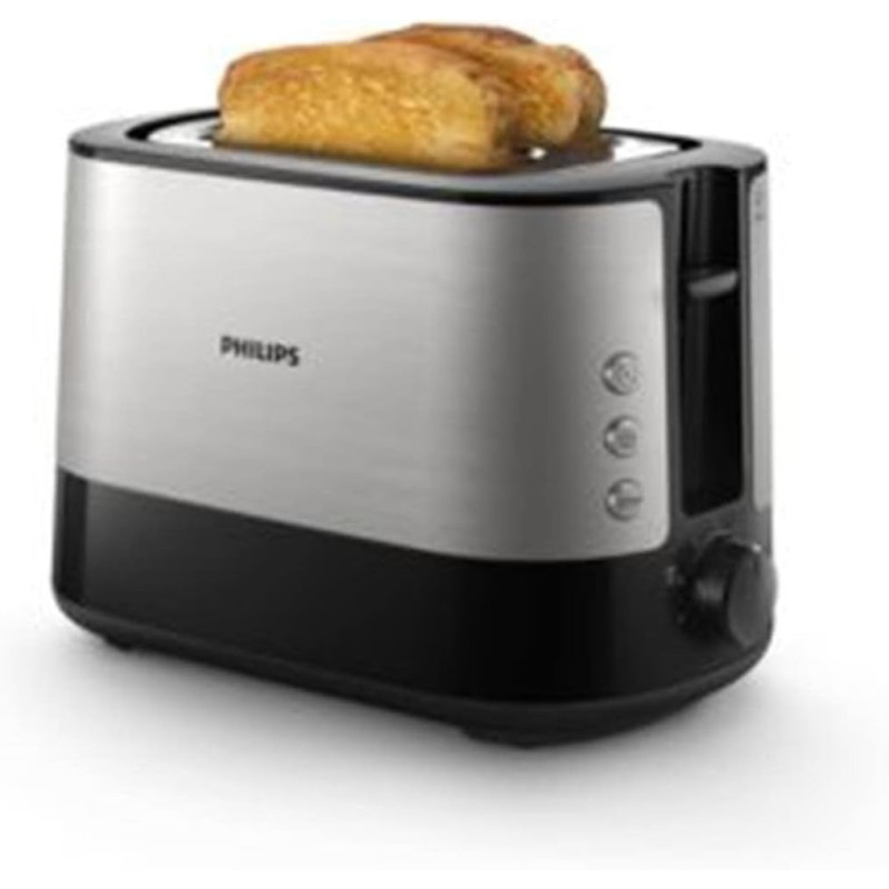 Philips Viva Collection Toaster HD2637/91-Black Min 1 year manufacturer warranty