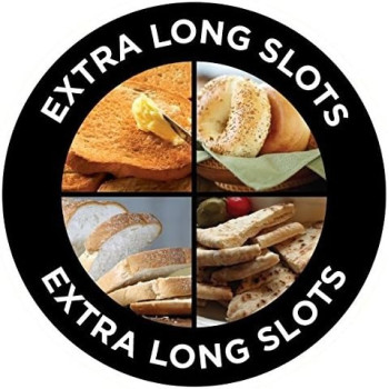 Russell Hobbs Classic Stainless Steel 4 Slice Bread Toaster with High Lift & Wide Slots, Integrated cord storage, 23340-Silver