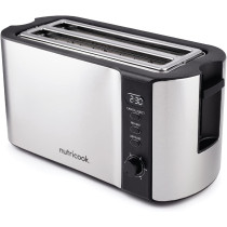 Nutricook Digital 4-Slice Toaster With LED Display, 1500W, Black, 2 year Warranty - NC-T104S