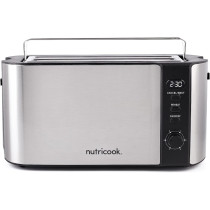 Nutricook Digital 4-Slice Toaster With LED Display, 1500W, Black, 2 year Warranty - NC-T104S