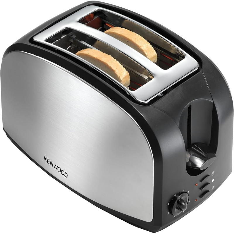 KENWOOD Electric 2-Slice Toaster 930W, TCM02.A0BK - Black/Silver