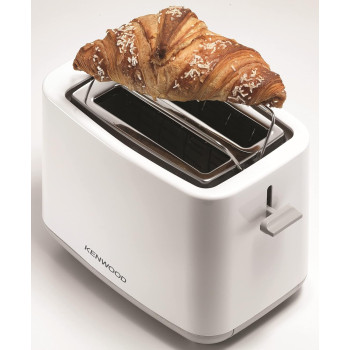KENWOOD Toaster 2 Slice Bread Toaster With Integrated Bun Warmer, White - TCP01.A0WH