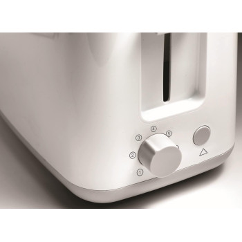 KENWOOD Toaster 2 Slice Bread Toaster With Integrated Bun Warmer, White - TCP01.A0WH