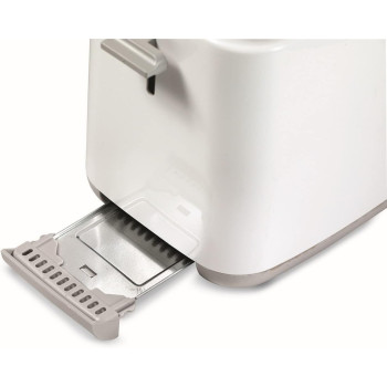 KENWOOD Toaster 2 Slice Bread Toaster With Integrated Bun Warmer, White - TCP01.A0WH