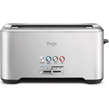 Sage Breville BTA730UK The Bit More 4 Slice Long Slot Toaster - Silver Min 1 year manufacturer warranty 