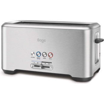 Sage Breville BTA730UK The Bit More 4 Slice Long Slot Toaster - Silver Min 1 year manufacturer warranty 