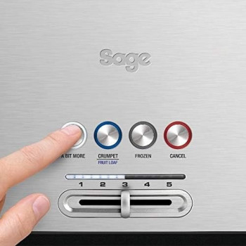 Sage Breville BTA730UK The Bit More 4 Slice Long Slot Toaster - Silver Min 1 year manufacturer warranty 