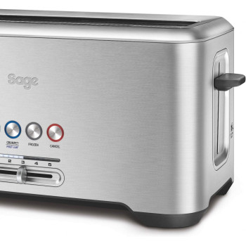 Sage Breville BTA730UK The Bit More 4 Slice Long Slot Toaster - Silver Min 1 year manufacturer warranty 