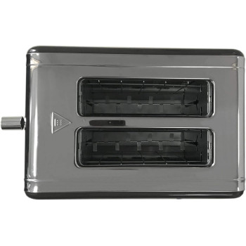 Crownline 2 Slices Stainless Steel Toaster 2-Slice Bread Toaster Black Min 1 year manufacturer warranty, TR-202