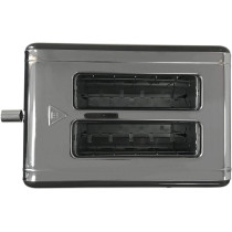 Crownline 2 Slices Stainless Steel Toaster 2-Slice Bread Toaster Black Min 1 year manufacturer warranty, TR-202