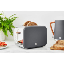Swan Nordic Toaster 2 Slice Grey