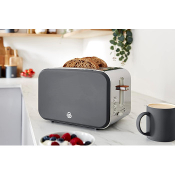 Swan Nordic Toaster 2 Slice Grey
