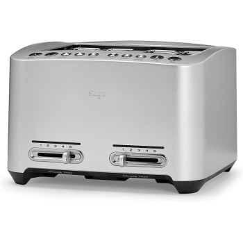 Sage BTA845UK the Smart Toaster 4 Slice Motorised Toaster - Silver