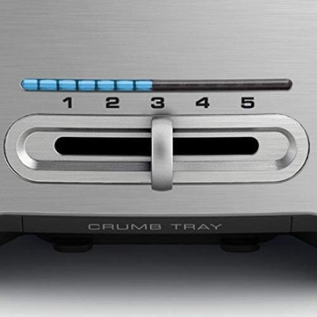 Sage BTA845UK the Smart Toaster 4 Slice Motorised Toaster - Silver