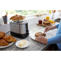 PHILIPS Viva Collection Toaster HD2637/91, Black - International Version