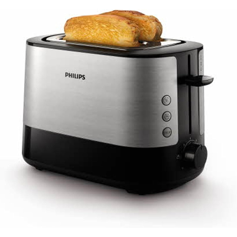 PHILIPS Viva Collection Toaster HD2637/91, Black - International Version