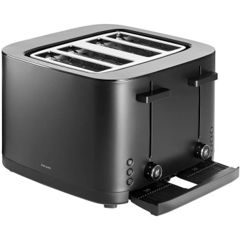 Zwilling Enfinigy Toaster 2 Slice Black. 1000 watts. 8 separate heating elements. Soft lift & extra lift features. 7 browning levels. 3 automatic programmes