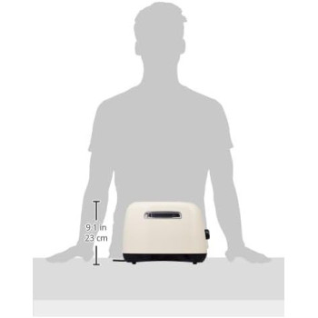 KitchenAid Toaster 2 Slice Automatic, Almond Cream - 5KMT221BAC