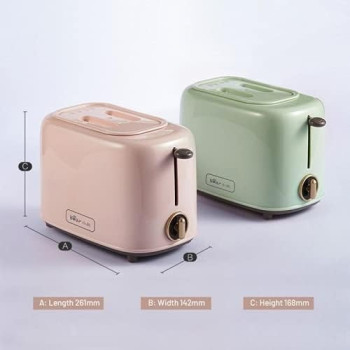 Mini Toaster - 2 Slice Toaster Home Automatic Breakfast Maker, Toast Bread Slice, Bread-makers Toaster Machine, Mini Breakfast Toaster