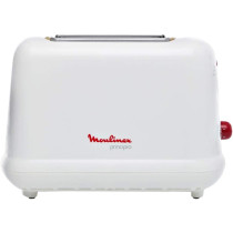Moulinex Toaster with 2 Slots Principio, White, 1 year warranty - LT160127
