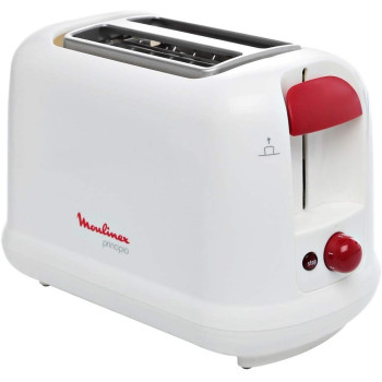 Moulinex Toaster with 2 Slots Principio, White, 1 year warranty - LT160127