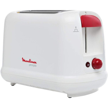 Moulinex Toaster with 2 Slots Principio, White, 1 year warranty - LT160127