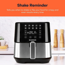Nutricook Air Fryer 2,3.6 Liters, 1500 Watts, Digital 10 Pre-set Programs With Built-In Preheat Function, Stainless Steel/Black, 2 Years Warranty