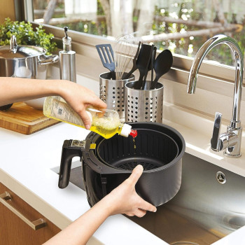 Black & Decker Digital Air Fryer 1.2KG, 4L, 1500W, Black - AF400-B5