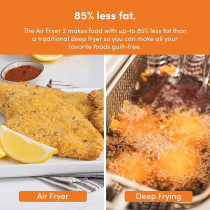 Nutricook Air Fryer Oven, 1800W, Digital/One Touch Control Panel Display, 8 Preset Programs, 12L, Black - AO112K