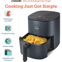 COSORI Air Fryer 4.7L, 9-in-1 Compact Air Fryers Oven, 30 Recipes Cookbook, Digital Temperd Glass Display - CAF-L501