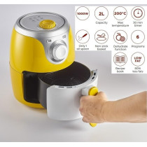 Ariete Air Fryer Mini 2L, With 6 Programs For Baking And Frying, 1000W - ART4615