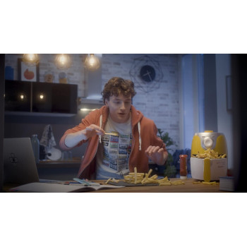 Ariete Air Fryer Mini 2L, With 6 Programs For Baking And Frying, 1000W - ART4615