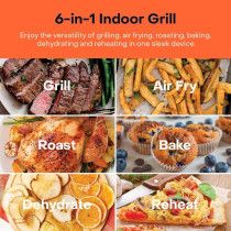 Nutricook Smart Indoor Grill & Air Fryer XL, 8.5L, 1760W, Multicolour - AFG960 