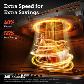 COSORI Smart Air Fryer Oven Dual Blaze 6.4L, Double Heating Elements, Cookbook, No Shaking & No Preheating, APP Control, 12 Functions, Air Fry, Roast, Bake, Reheat, Dishwasher Safe - CAF-P583S 1 Year Warranty