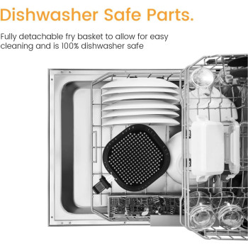 Pro Breeze XL Air Fryer 5.5L 1800W With Digital Display Timer And Fully Adjustable Temperature Control For Healthy Oil Free & Low Fat Cooking - AF-02-UK-FBA