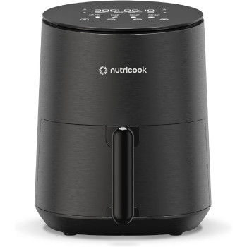 Nutricook Air Fryer Mini, 3.3L, 1500W, Digital Display, Tempered Glass Control Panel, Black - NC-AFM033K