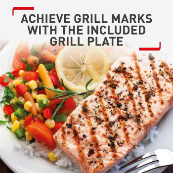 Tefal EasyFry Precision 2-In-1 Digital Air Fryer And Grill, 4.2L, 1550W, 240V, Black - EY505827